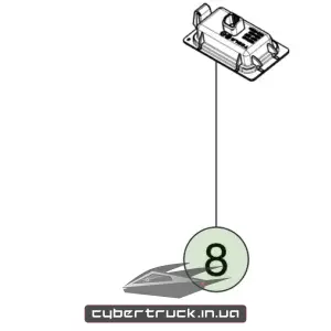 1806761-00-C Лампа підсвітки номерного знака LICENSE PLATE LAMP