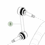 1250396-00-B Стійка переднього стабілізатора в зборі — права сторона FRONT STABILIZER BAR LINK ASSEMBLY - RIGHT HAND