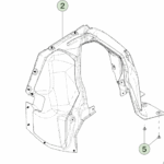 1800672-00-E Передній підкрилок правого колеса FRONT WHEEL LINER - RIGHT HAND