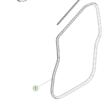 1807545-00-E Основний ущільнювач кузова передній лівий PRIMARY BODY SEAL - FRONT - LEFT HAND