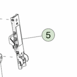 1068130-01-C Регулятор висоти ременя безпеки переднього ряду FIRST ROW - SEAT BELT HEIGHT ADJUSTER
