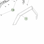 1783418-00-D Ліва розширювальна накладка переднього крила FRONT FENDER FLARE - LEFT HAND
