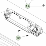 1817432-00-I Модуль повітряного потоку (Airwave) приладової панелі IP AIRWAVE MODULE