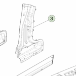 1818939-ST-G Збірка внутрішньої частини стійки C — ліва сторона ASSEMBLY - C-PILLAR INNER - LEFT