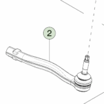 1250845-00-B Зовнішня рульова тяга – ліва OUTER TIE ROD - LEFT HAND