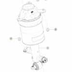 1250461-00-E Модуль задньої пневматичної пружини – ліва сторона REAR AIR SPRING MODULE - LEFT HAND