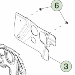 1800676-00-B Правий демпфер панелі приладів DASH ABSORBER - RIGHT HAND