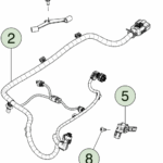 1250781-00-D Жгут проводки кута шасі — задній — лівий CHASSIS CORNER HARNESS - REAR - LEFT HAND