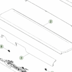 1819654-00-H Збірка верхньої накладки приладової панелі INSTRUMENT PANEL TOP PAD ASSEMBLY