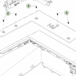 1684649-00-C Правий центральний кронштейн підніжки облицювання FASCIA STEP BRACKET CENTER - RIGHT HAND