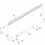1817885-00-F Нижня бокова стінка вантажної платформи — права сторона LOWER BED SIDE WALL - RIGHT HAND