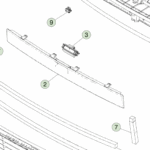 1815270-00-B Збірка центральної передньої накладки FRONT CENTER APPLIQUE ASSEMBLY