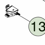 1819245-04-C Електричний перемикач відкриття дверей — правий ELECTRIC DOOR RELEASE SWITCH - RIGHT HAND