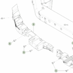 1815269-00-B Правий опорний кронштейн SUPPORT BRACKET - RIGHT HAND