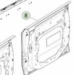 1814852-00-B Збірка правих задніх дверей ASSEMBLY - REAR DOOR - RIGHT HAND