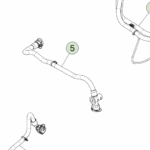 1814316-10-C Шланг від колектора до радіатора HOSE MANIFOLD TO RADIATOR