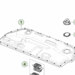 1815704-00-B Кришка допоміжного відсіку ANCILLARY BAY COVER