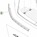 1808604-98-D Аероущільнювач кришки POWERGATE — права сторона POWERGATE AERO SEAL - RIGHT HAND