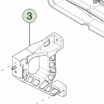 1807269-99-F Кронштейн нижньої стійки приладової панелі — лівий IP DOWNLEG BRACKET - LEFT HAND