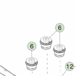 1813006-00-C Боковий компресор верхньої опори втулки TOP MOUNT BUSHING COMPRESSOR - SIDE