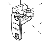 1801462-ST-A Верхня петля задніх дверей ліва DOOR HINGE - REAR - UPPER - LEFT HAND