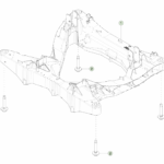1250562-00-E Задній підрамник REAR SUBFRAME