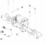 1250851-00-E Задній рульовий актуатор REAR STEERING ACTUATOR