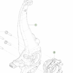 1250315-00-E Передній поворотний кулак у зборі — права сторона FRONT KNUCKLE ASSEMBLY - RIGHT HAND