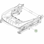 1107103-45-A Каркас електроприводу сидіння першого ряду FIRST ROW SEAT CUSHION FRAME POWER ASSEMBLY