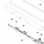 1813014-05-G Збірка середньої панелі приладової панелі — біла IP MID PANEL ASSEMBLY - WHITE