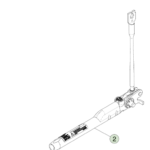 1614087-00-C ZF Поясний піротехнічний натягувач ременя безпеки ZF — права сторона ZF LAP PRETENSIONER - RIGHT HAND