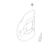 1250651-00-C Передній гальмівний щиток – ліва сторона FRONT BRAKE SHIELD - LEFT HAND