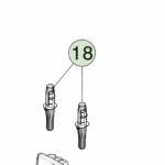 1098556-00-C Комплект направляючої стійки підголівника першого ряду FIRST ROW HEADREST POST GUIDE ASSEMBLY