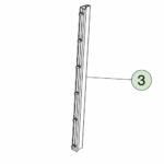 1808601-00-A Лівий ущільнювач задньої кришки багажника TAILGATE SEAL - LEFT HAND