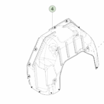 1800674-00-D Задній підкрилок правого колеса REAR WHEEL LINER - RIGHT HAND