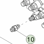 1051373-00-A Пневматичний з’єднувач VOSS 203 для трубки 6 мм VOSS 203 - 6mm CONNECTOR