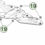 1116490-00-A Гайка шестигранна фланцева M10×1.5 клас 10 покриття цинк-нікель NUT