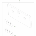 1738004-00-B Передній кріплення (або комплект) номерного знака FRONT LICENSE PLATE ASSEMBLY