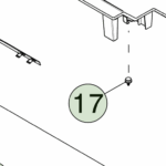 1016078-00-B Кріпильний кліпс для панелі товщиною 17–3 мм з отвором 7 мм — для всіх задніх панелей TRIM CLIP