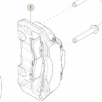1250621-00-D Передній гальмівний супорт – ліва сторона FRONT BRAKE CALIPER - LEFT HAND