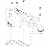 1250912-00-F Кронштейн кріплення компресора пневмопідвіски CARRIER BRACKET - AIR SUSPENSION COMPRESSOR