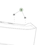 1117846-00-A Гайка M6 з плоскою шайбою тип HF код 8 цинк-нікелеве покриття NUT&WASHER[FL]