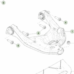 1250441-00-B Збірка нижнього заднього важеля підвіски — ліва сторона REAR LOWER ARM ASSEMBLY - LEFT HAND