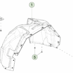 1800671-00-E Передній підкрилок лівого колеса FRONT WHEEL LINER - LEFT HAND