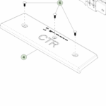1684648-00-C Центральний кронштейн підніжки облицювання FASCIA STEP BRACKET - CENTER