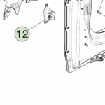 1807680-ST-C Збірка правого кріплення амортизатора кришки багажника ASSEMBLY - POWERGATE STRUT MOUNT - RIGHT HAND
