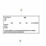 1462927-00-C Чиста етикетка для маркування на виробництві LABEL - BLANK MANUFACTURING