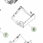 1813019-00-F Нижній кожух панелі приладів — рульова колонка SHROUD LOWER INSTRUMENT PANEL - STEERING COLUMN