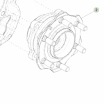 1250171-00-D ПРИВОДНА ВТУЧИНА - 6X139.7MM PCD - 180MM ФЛАНЕЦЬ DRIVEN HUB - 6X139.7MM PCD - 180MM FLANGE