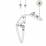 1250736-00-D Гальмівний шланг у зборі – задній – права сторона BRAKE HOSE ASSEMBLY - REAR - RIGHT HAND